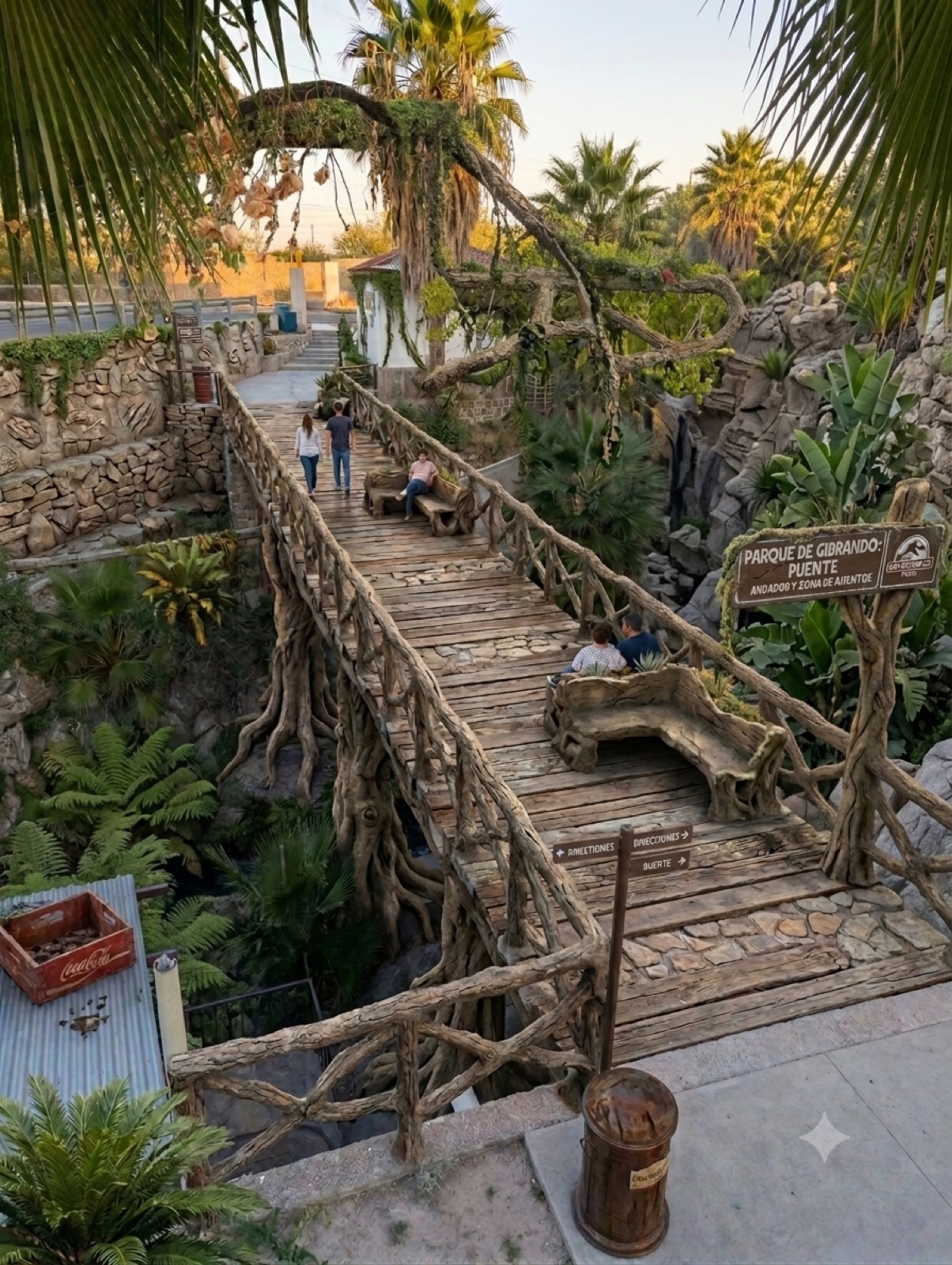 Puente y andador de Gibrando's Park
